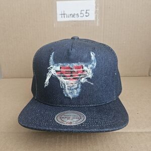 Chicago Bulls LAPSTONE & HAMMER X MITCHELL & NESS Snapback Cap (Denim)